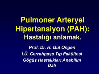 Pulmoner Arteryel Hipertansiyon (PAH): Hastalığı anlamak.