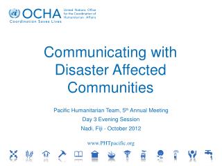 Communicating with Disaster Affected Communities