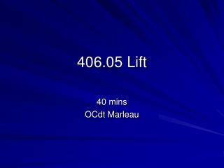 406.05 Lift