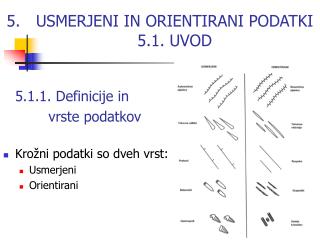 USMERJENI IN ORIENTIRANI PODATKI 5.1. UVOD