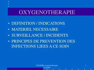 OXYGENOTHERAPIE