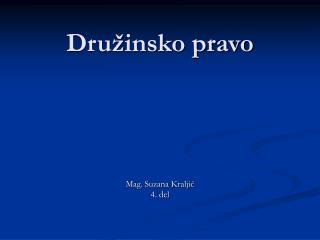 Družinsko pravo