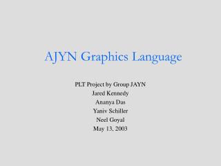 AJYN Graphics Language