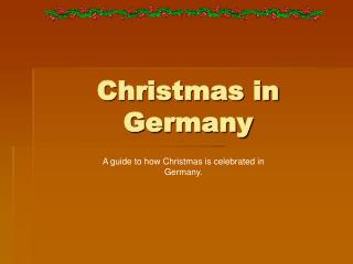 Christmas in Germany