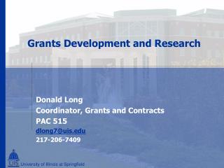 Grants Development and Research