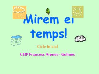 Mirem el temps!