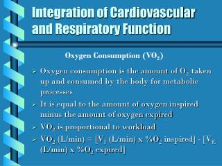 Integration of Cardiovascular and Respiratory Function