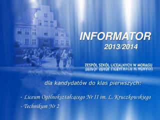 INFORMATOR 2013/2014