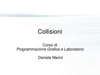 Collisioni