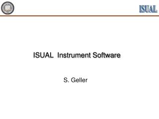 ISUAL Instrument Software