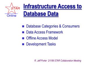 Infrastructure Access to Database Data