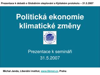 Politická ekonomie klimatické změny