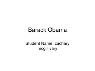 Barack Obama