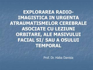 Prof. Dr. Haba Danisia
