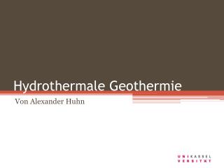 Hydrothermale Geothermie