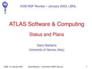 ATLAS Software &amp; Computing Status and Plans