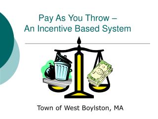 Pay As You Throw – An Incentive Based System