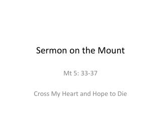 Sermon on the Mount
