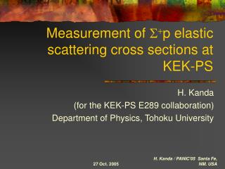 Measurement of S + p elastic scattering cross sections at KEK-PS