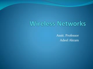 Wireless Networks