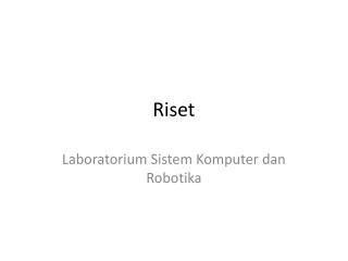 Riset