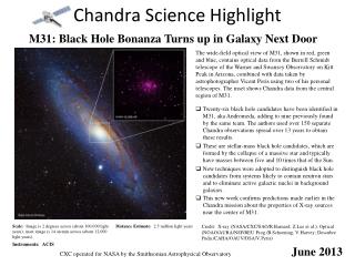 Chandra Science Highlight