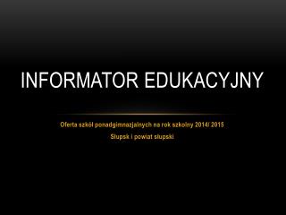 informator edukacyjny