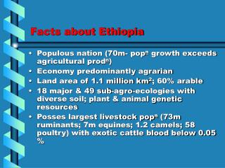 Facts about Ethiopia