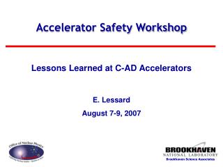 Accelerator Safety Workshop