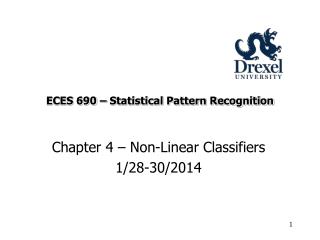 ECES 690 – Statistical Pattern Recognition