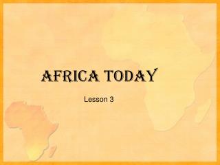 Africa Today