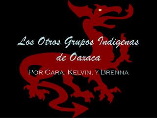 Los Otros Grupos Indigenas de Oaxaca