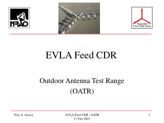 EVLA Feed CDR