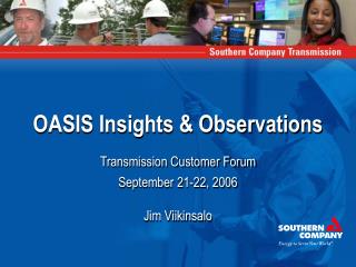 OASIS Insights &amp; Observations