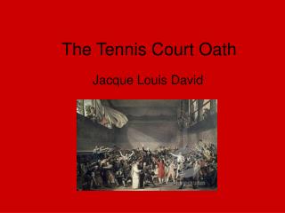 The Tennis Court Oath