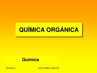 QUÍMICA ORGÁNICA