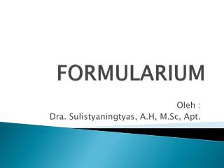 FORMULARIUM