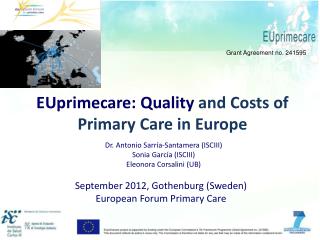 EUprimecare : Quality and Costs of Primary Care in Europe