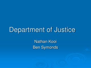 Department of Justice