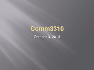 Comm3310