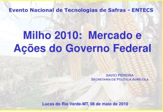 Milho 2010: Mercado e Ações do Governo Federal