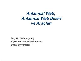 Anlamsal Web, Anlamsal Web Dilleri ve Araçları