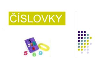 ČÍSLOVKY