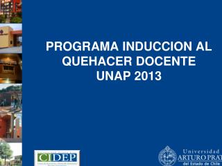 PROGRAMA INDUCCION AL QUEHACER DOCENTE UNAP 2013