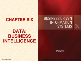 CHAPTER SIX DATA: BUSINESS INTELLIGENCE