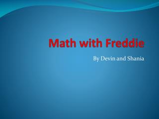 Math with Freddie