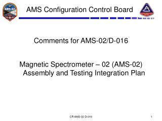 AMS Configuration Control Board