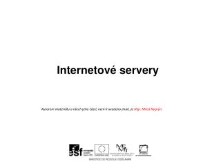 Internetové servery