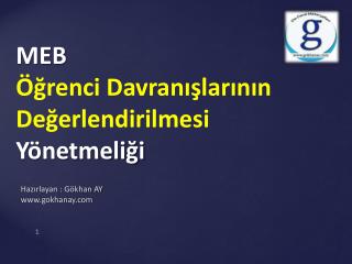 MEB Öğrenci Davranışlarının Değerlendirilmesi Yönetmeliği