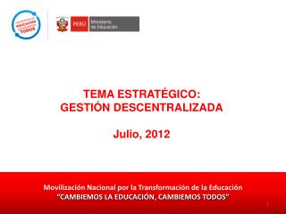 Movilización Nacional por la Transformación de la Educación